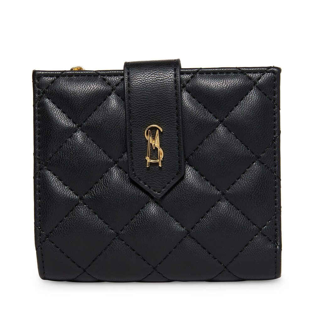 6031 Steve Madden JEM Bifold Card Case, Black, One Size US